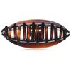 Caravan Celluloid Acetate Diamond Design Tortoise Shell Hair Clip, 0.5 Ounce