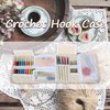 Teamoy Crochet Hook Case, Roll Bag Holder Organizer for Various Crochet Needles and Knitting Accessories, Cartoon Cats