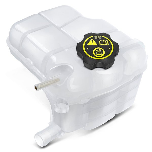 YHTAUTO Engine Coolant Recovery Overflow Reservoir Expansion Tank W/ Pressurized Cap For 10-16 Chevrolet Cruze, 12-14 Orlando & 16-18 Buick Cascada, 12-17 Verano, Replace for# 13505353, 13393368