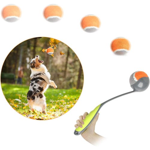 PAWISE Dog Ball Launcher Dog Fetch Toy Dog Tennis Ball Thrower