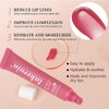 4 Color Glossy Lip Butter Balm, Moisturizing Lip Gloss Butter Non Sticky High Shiny Finish Lip Glow Oil, Natural Plumping Lip Tint Lip Care & Repair Lip Mask for Soft & Smooth & Protect Dry Lip