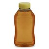 Mann Lake Hourglass Embossed Honey Jars, Plastic Honey Container, Easy Honey Dispensing, Yellow Flip-Top Lids Included, Honey Storage, 24-Pack, 1 lb