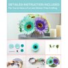 DIY Felt Flower Art Craft Kit, DIY Felt Colorful Sunflowers Bouquet Kit,Floral Gifts,Beginner Craft Kit,Arrange Pre-Cut Felt Flowers and Foliage