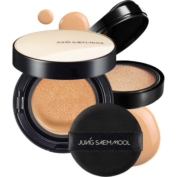 [JUNGSAEMMOOL OFFICIAL] Essential Skin Nuder Cushion (Medium) | Refill Included | Natural Finish | Buildable Coverage | Makeup Artist Brand | Cream Foundation