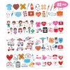 82 Pcs Nurse Temporary Tattoos Sticker for Kids Medical Nurse Graduation Themed Birthday Party Decorations Supplies Favors Celebration Gifts Ideas Girls Boys Baby Showers Cute Tattoo Classroom Reward
