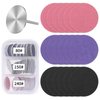 Sanding Paper Discs with Metal Nail Drill Bit, 25mm Pedicure Disc Replacement Sanding Discs Bits, Foot Sandpaper Discs, Foot File Sandpaper Discs for Manicure Pedicure (#80#150#240 Grits)