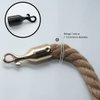 SGT KNOTS Rope End Snap - Easy to Install - Weather Proof - Anti-Rust Properties - Perfect for Handrails - Stair handrails - Rope Snap - Heavy Duty Rope End Snap and More. (1 inch , Brass )
