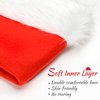 JUANANIUG Santa Hat, Christmas Hat,Extra Thicken Classic Fur for Christmas New Year Festive Xmas Holiday Party Supplies (Baby-1pack-Red)