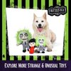 Beetlejuice Plush Figure Dog Toy - Small Dog Toy Beetlejuice Merchandise - Beetlejuice Cartoon Squeaky Dog Toy Dog Chew Toy, Horror Movies Halloween Dog Toys, 6 Inch