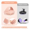 2 Pcs Solid Sillicone Scalp Massager Hair Shampoo Brush Scalp Scrubber Exfoliating Brush Hair Washing Brush Head Scrubber for Shower