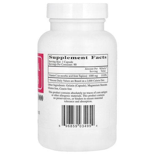 Ecological Formulas Vitamin C-1000, 90 Capsules