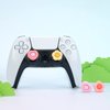 GeekShare Cute Thumb Grip Caps for Playstation 5 Controller, Thumbsticks Cover Set Compatible with Switch Pro Controller and PS4 PS5 Controller, 4Pcs - Heart & Flower