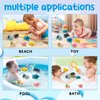Bath Toys for Kids Ages 1-3, Floating Wind-up Baby Bathtub Toys for 1 Year Old Boy, 7 Pack Cute Swimming Turtle Bath Toys for Toddler Boy Girls Gifts, Infant Pool Water Toys for Shower Beach Bath Time