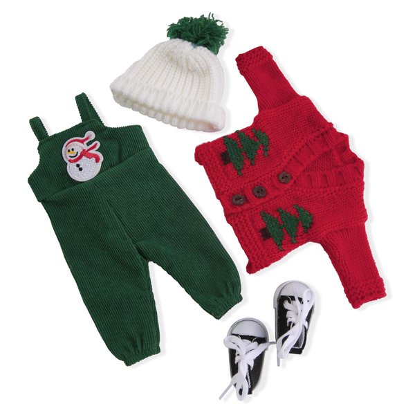 BlissfulPixie Handmade Waldorf Doll Clothes 12 inch Clothing Set with Pretty Box Girl Christmas Birthday Gift-Daniel's Clothes Accessories