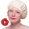 Silk Sleeping Cap - Comfortable Satin Sleep Cap for Curly Hair, Silk Hair Cap, Sleeping Bonnet, Silk Hair Wrap for Sleeping - Silk Bonnet for Curly Hair