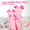 Yeqivo Long Axolotl Stuffed Animals, Soft Long Axolotl Plush Pillow Cute Axolotl Plush Body Pillow Gifts for Kids Girlfriend(Pink, 50cm)