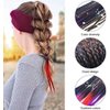 Hair Pieces Twist Braid,4 PCS Kids Hair Extensions for Girls Coloured Hair Pieces Braided Hair Tie Band Hair Extension Accessories Braided Synthetic Hairpieces for Kids and Women (Style 1)