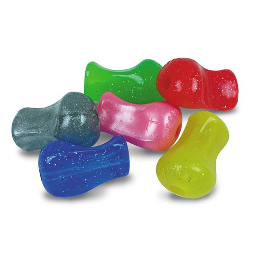 The Pencil Grip Pencil Grips, Universal Ergonomic Writing Aid For Righties And Lefties, Glitter Pencil Grippers, Assorted Colors, 6 Count - TPG-11206