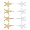 Framendino, 8 Pack Starfish Hair Clip Mermaid Hairpin Beach Sea Hair Pins for Girls Women Gold Silver