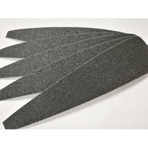 DISPOSABLE PEDICURE FOOT FILE REFILL PADS, 80 GRIT, BLACK, 50 COUNT (80 GRIT, BLACK)