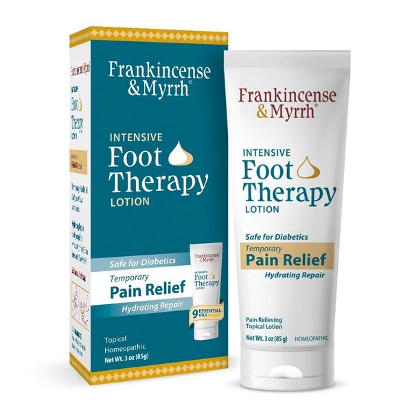 Frankincense & Myrrh Foot Pain Relief Cream - Intensive Foot Therapy Lotion - Diabetic Nerve Pain Relief Neuropathy Cream | Restless Leg Relief | Hydrating with Essential Oils, 3 Ounce (1-Pack)