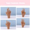 Silicone Practice Hand for Acrylic Nails, Mannequin Hands for Nails Practice with Adjustable Bracket, Life Size Fake Hand for DIY Nails/Nail Art Beginners/Nail Salon Artists