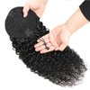 Kinky Curly Drawstring Ponytail Human Hair Extensions 14 inch Afro Curly Drawstring Ponytail Extension for Black Women Remy 10A Grade Brazilian Clip In Pony Tail Hairpiece 120g (14 Inch,Natural Color)