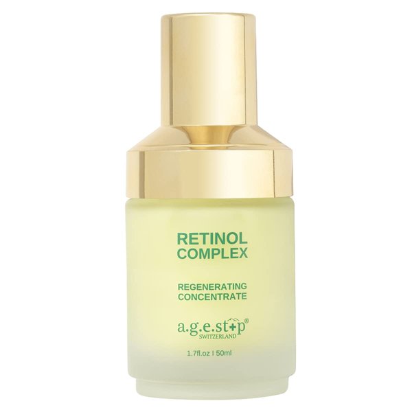a.g.e.stop Retinol Complex Regenerating Concentrate, Face Lotion with 9% Encapsulated Retinol, Hydrates Balances Refines Brightens, and Regenerates. Improves Skin Firmness & Decreases Lines, Wrinkles, and Redness