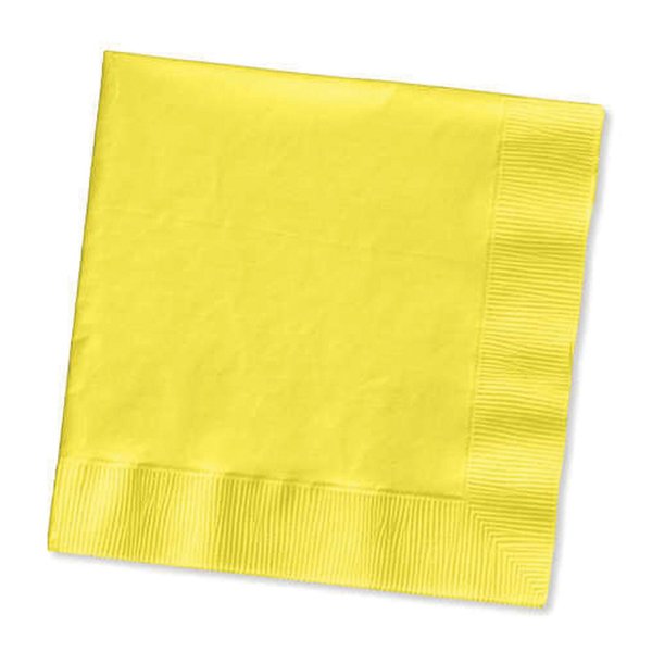 Creative Converting Touch of Color 2-Ply 50 Count Paper Beverage Napkins, Mimosa