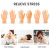 ZAKVOOR 16 Pcs Tiny Finger Hands Mini Realistic Little Small Hands Puppets for Show Gag Performance Party Favors, 8 Left & 8 Right