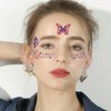 4th of July Face Tattoo Stickers for Kids Adults, 10 Sheets Independence Day Temporary Tattoo Red White Blue USA Flag Patriotic Party Supplies Fake Tattoos for Eye Makeup Face Decor