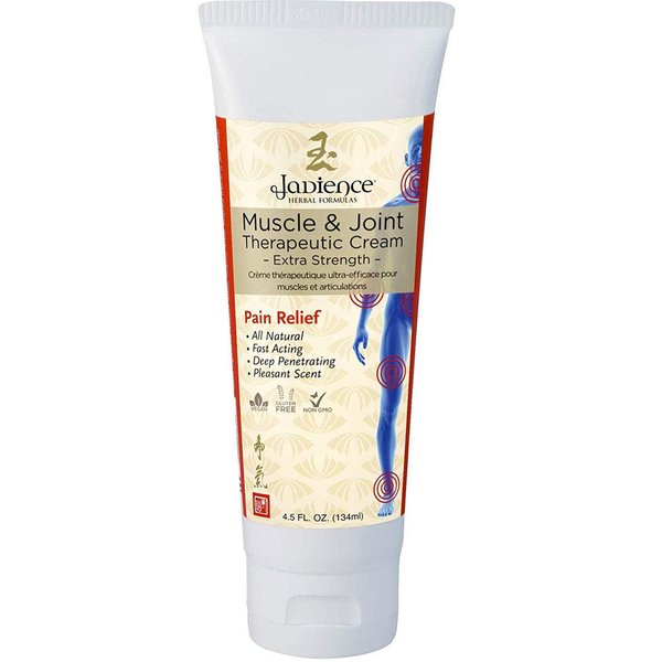 Jadience Muscle & Joint Therapeutic Pain Relief Cream Analgesic for Lower Back Neck Elbow Knee Muscle Arthritis Inflammation pain relief and recovery Natural Eastern Royal Asian Family Formula 4.5 oz