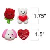 ArtCreativity Mini Valentines Squishies Toys, Bulk 48 PCS, Valentines Gifts for Kids in 12 Cute Designs, Stress Relief Toys for Kids and Adults, Valentines Party Favors and Goodie Bag Stuffers