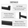OVOV 2 Pcs Steel Heavy Duty Shelf Brackets Wall Mounted Industrial Metal Shelf Supports Matte Black 10 Inches