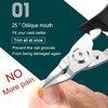 Ingrown Toenail Clippers, Steel Nail Clippers for Professional Podiatrist, Unique Long Handle Curved Blade Tool for Thick & Ingrown Nails, Suitable for Men, Women and Elderly-XIORRY