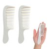 Mini Wide Tooth Comb,Small Travel Purse Comb Hair Detangling Comb Brush for Curlies Portable Care Handgrip Comb Shower Comb Travel Combs for Men Women- Best Styling Comb for Curly,Wet,Dry,Long (Beige)