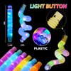 Mikulala 24 Pcs Light up Party Favors for Kids 4-8-12, Glow Sticks Pop Tubes Pack, Light up Toys Glow Party Supplies, Halloween Party Favors Birthday Gifts for Kids Classroom Treasure Box Prizes