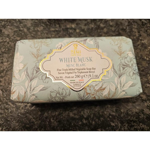 Generic White Musk Fine Triple Milled Vegeteble Soap Bar, 9.1 Oz, From Italy