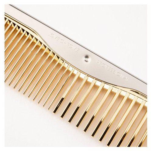 LOVE CHROME PROFESSIONAL K24GP SUS STANDARD CUT COMB GOLD/Japanese artisan hair comb