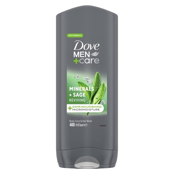 Dove Men+Care Elements Minerals and Sage BodyWash, 400 ml
