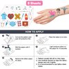 82 Pcs Nurse Temporary Tattoos Sticker for Kids Medical Nurse Graduation Themed Birthday Party Decorations Supplies Favors Celebration Gifts Ideas Girls Boys Baby Showers Cute Tattoo Classroom Reward