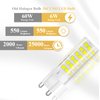 DiCUNO G9 LED Bulb, Ceramic Base Light Bulb 6W (60W Halogen Equivalent), 550LM, Daylight White 6000K, Non-Dimmable Replacement for Home Lighting, 12-Pack