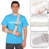 supregear Arm Sling, Adjustable Lightweight Comfortable Shoulder Immobilizer Arm Sling Breathable Medical Shoulder Support for Injured Arm Hand Elbow, 71 inch / 180cm (Grey)