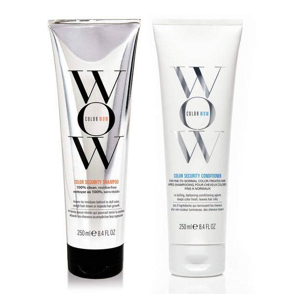 COLOR WOW Color Security Shampoo and Conditioner Duo Set – for Fine to Normal Hair | Cruelty-Free, Vegan | Achieve Super Glossy, Hydrated Hair