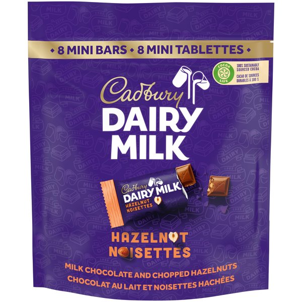 Cadbury Dairy Milk Hazelnut Minis, 152g/5.4oz, (Imported from Canada)