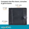 High Road Car Registration and Insurance Card Holder for Sun Visor, Glove Box or Console with 2 Clear Hidden Car Document Pockets