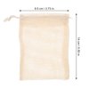 Beaupretty 5Pcs Exfoliating Soap Cottton Linen Soap Drawstring Saver Pouch Bathing Net Holder for Body Scrub Shower Spa (Mixed Color)