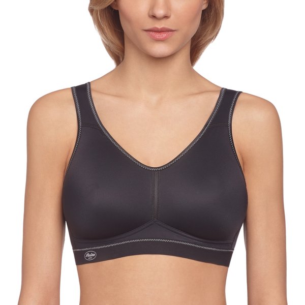 Anita Active Light and Firm Wire-Free Sports Bra, 36E, Black