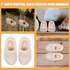 UPKOCH Mini Wooden Clogs, Dutch Themed Wooden Shoe Clogs Mini Finger Shoes Unfinished Wood Figure Dollhouse Accessories for DIY Craft Painting Key Chain Doll 4cm 3 Pairs