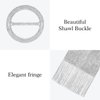 Rheane Silver Shawl for Evening Dresses and Weddings - Glittery Fall Wedding Wrap